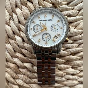 Michael Kors Watch Silver and Gold Watch
